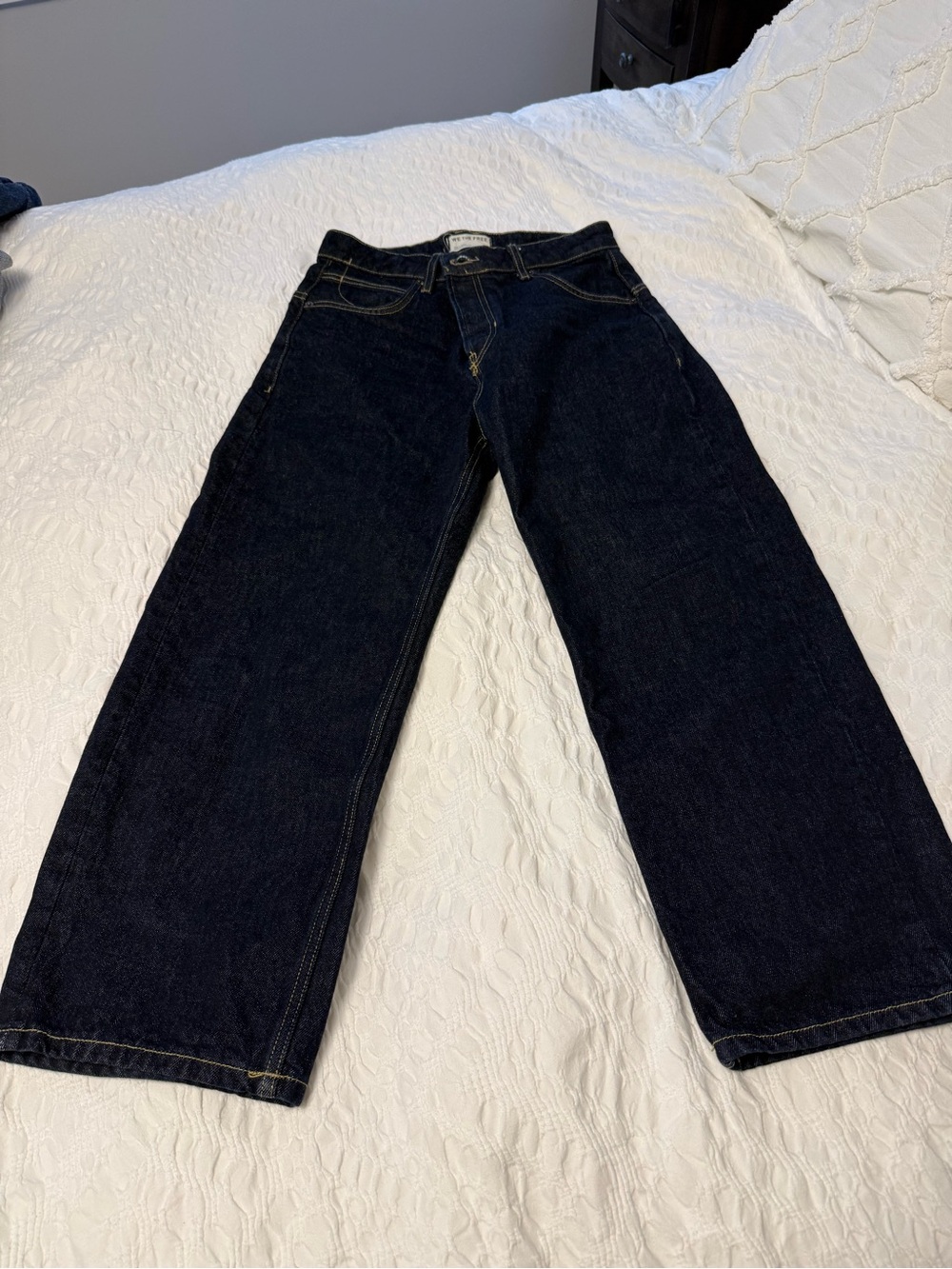 Free People We the Free Deep Trance Boyfriend Jeans - Rinse Wash Size 26